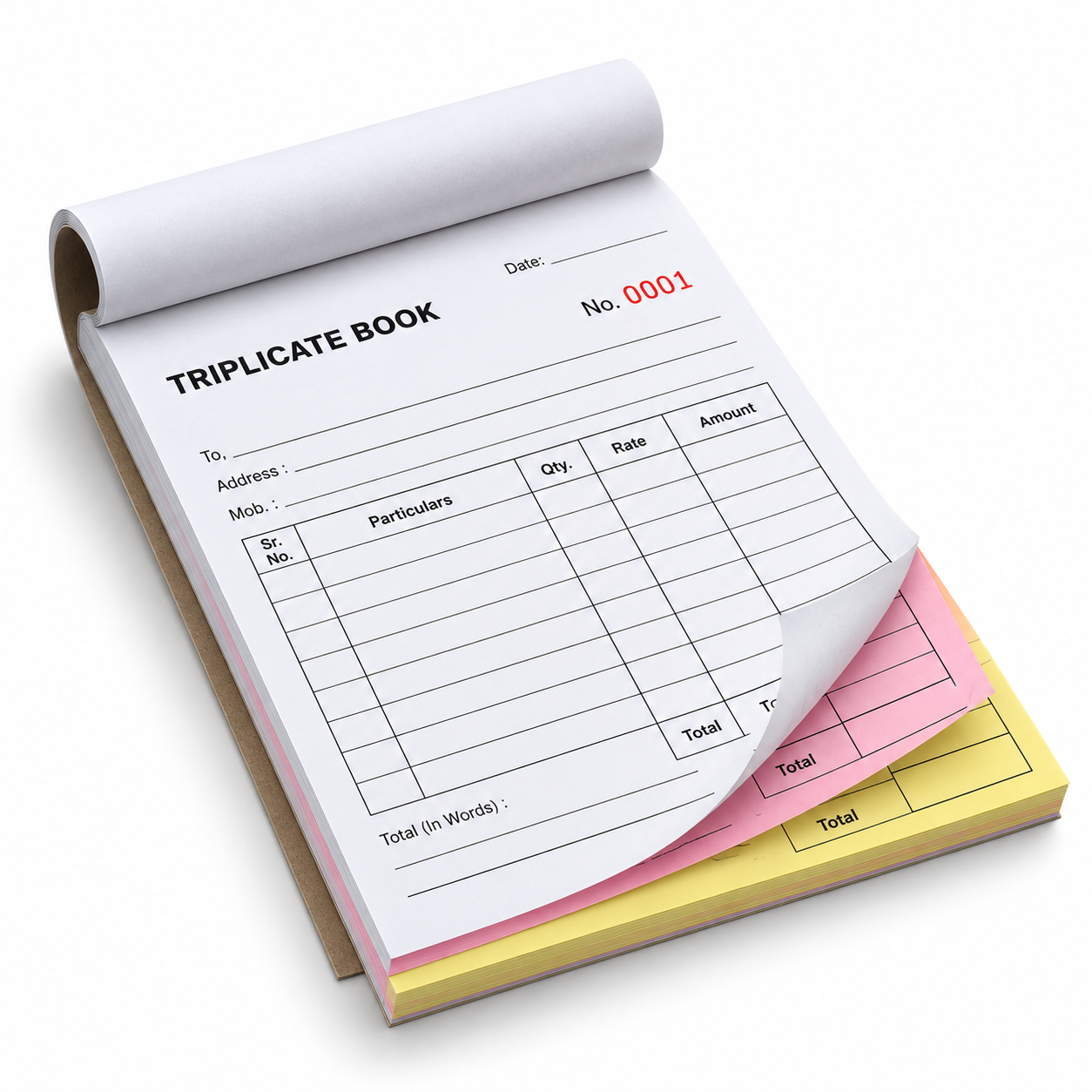 Triplicate Book